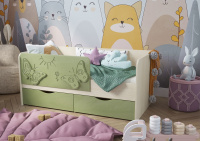 детская кровать Бабочка Салатовый