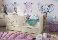детская кровать Бабочка Ваниль2